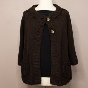 Style & Co Woman 2 Button Cape Sweater